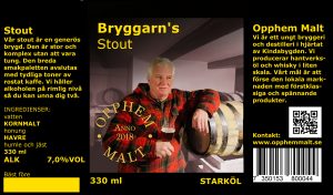Etikett Bryggarn's Stout